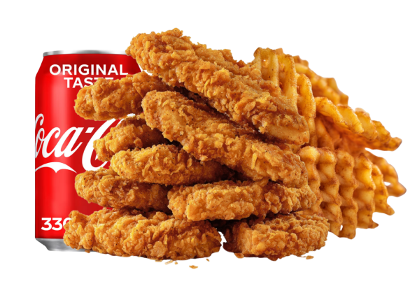 Menu 9 Tenders - Frites Gaufre