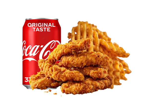 Menu 6 Tenders - Frites Gaufre