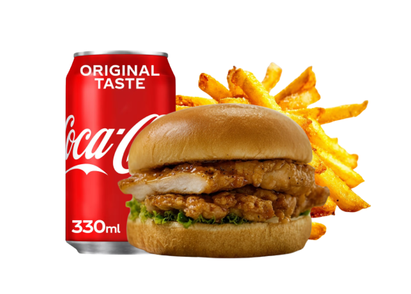 Menu Burger Poulet Standard - Frites Maison